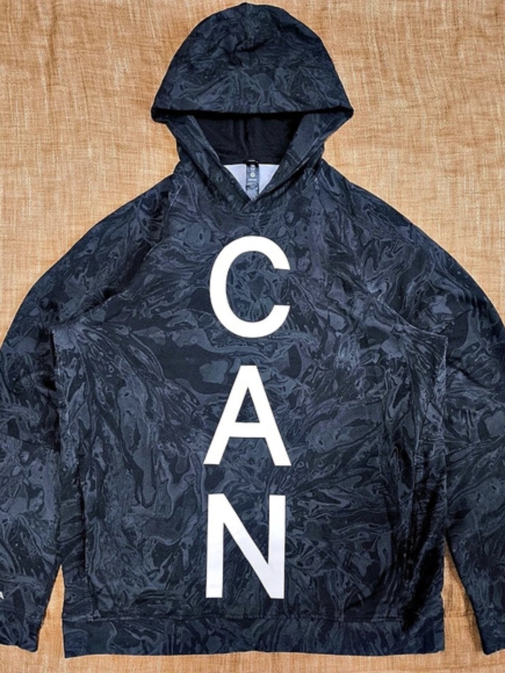 LULULEMON Mens City Team Canada Winter Olympics Marble Camo Hoodie Size XL EUC